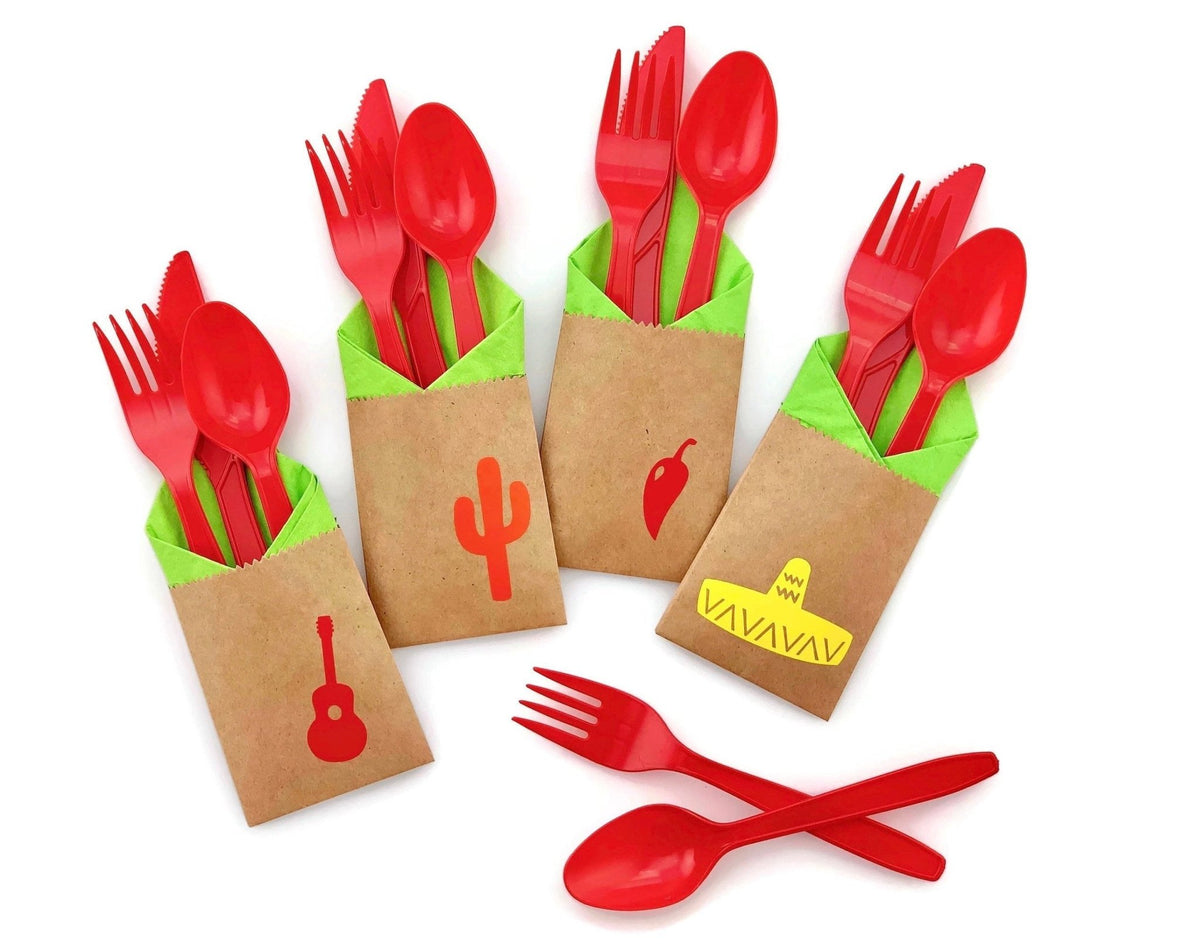 Fiesta Party Cutlery Bag Set - Stesha Party