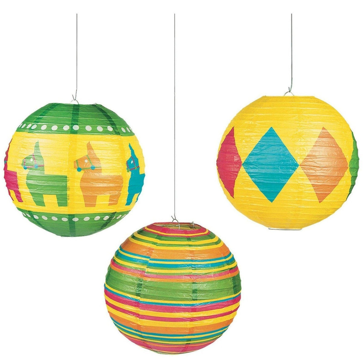 Fiesta Party Paper Lanterns - Stesha Party