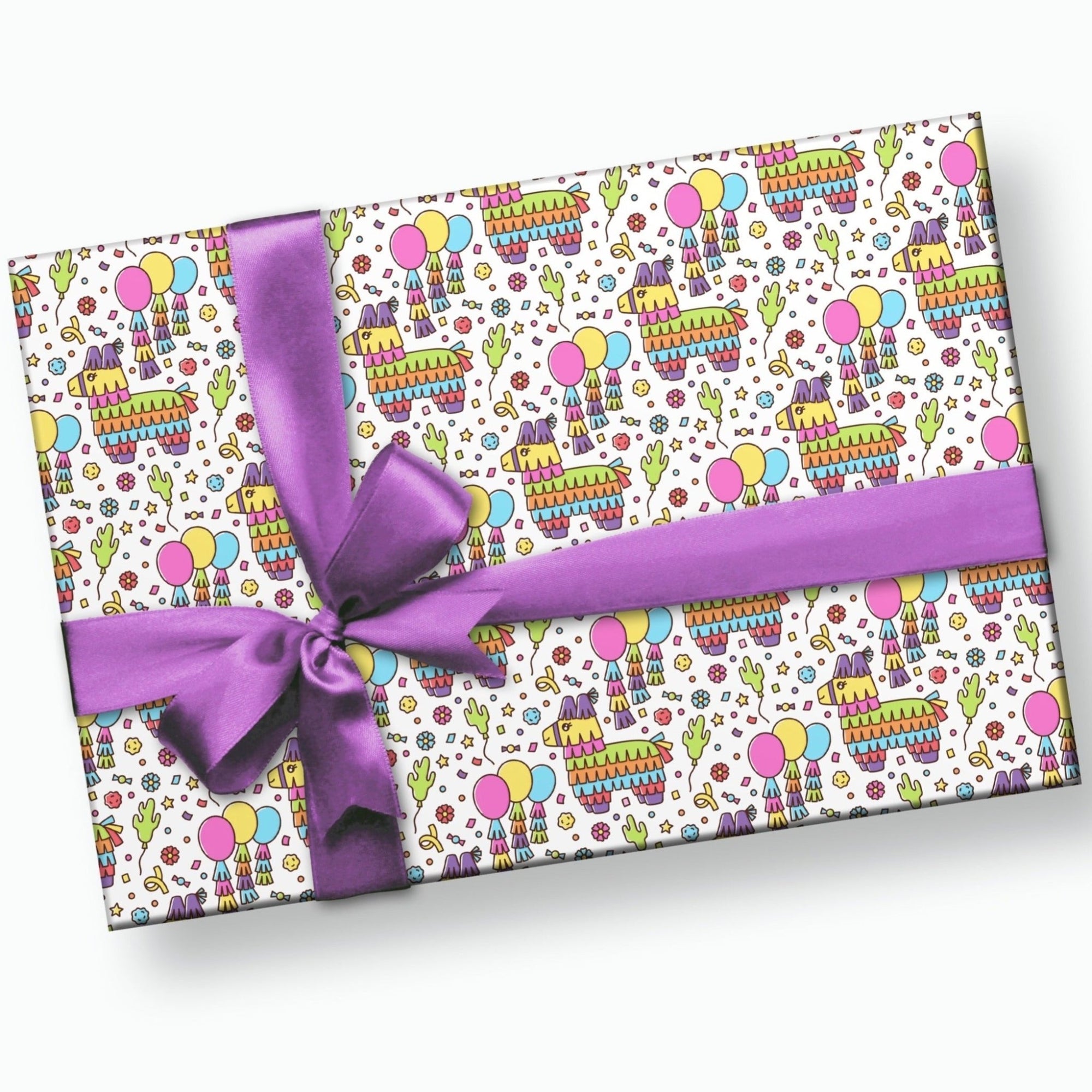 Fiesta Party Piñata Gift Wrap - Stesha Party