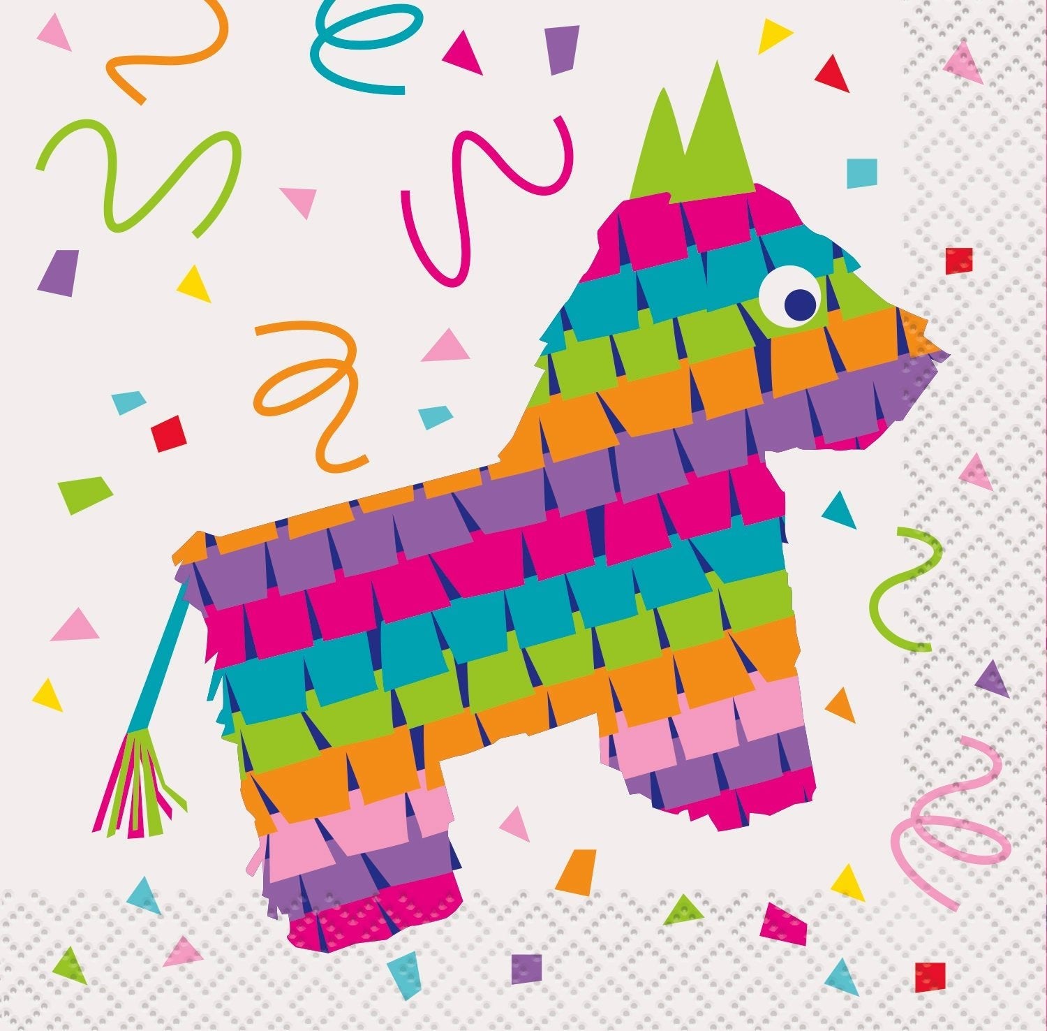 Fiesta Piñata Napkins - Stesha Party