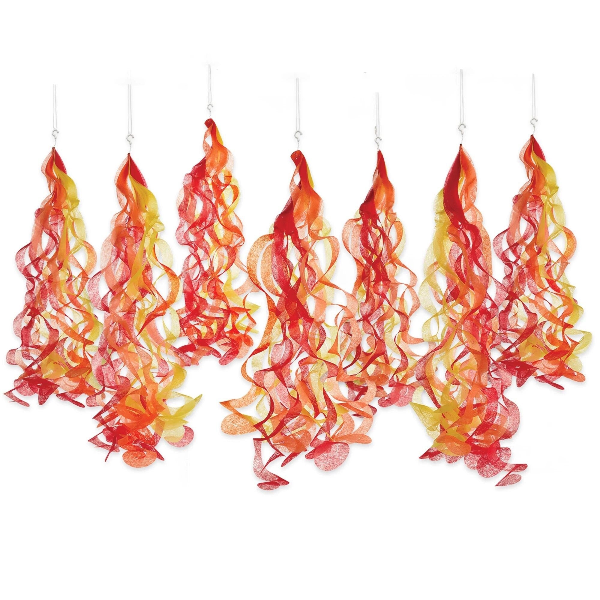 Firefighter Party Hanging Swirl Decorations - Stesha Party