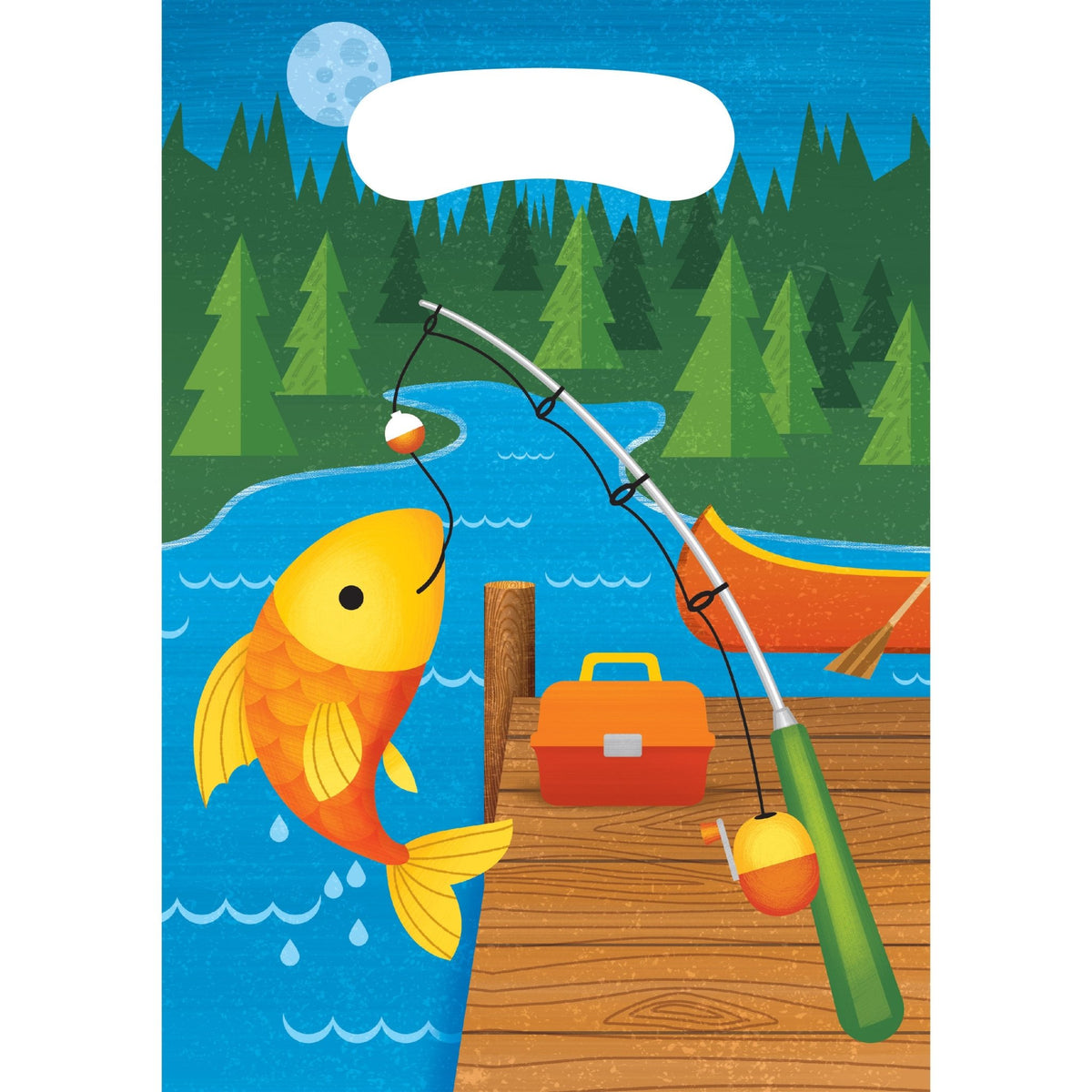 Fishing &amp; Camping Party Favor Bags - Stesha Party