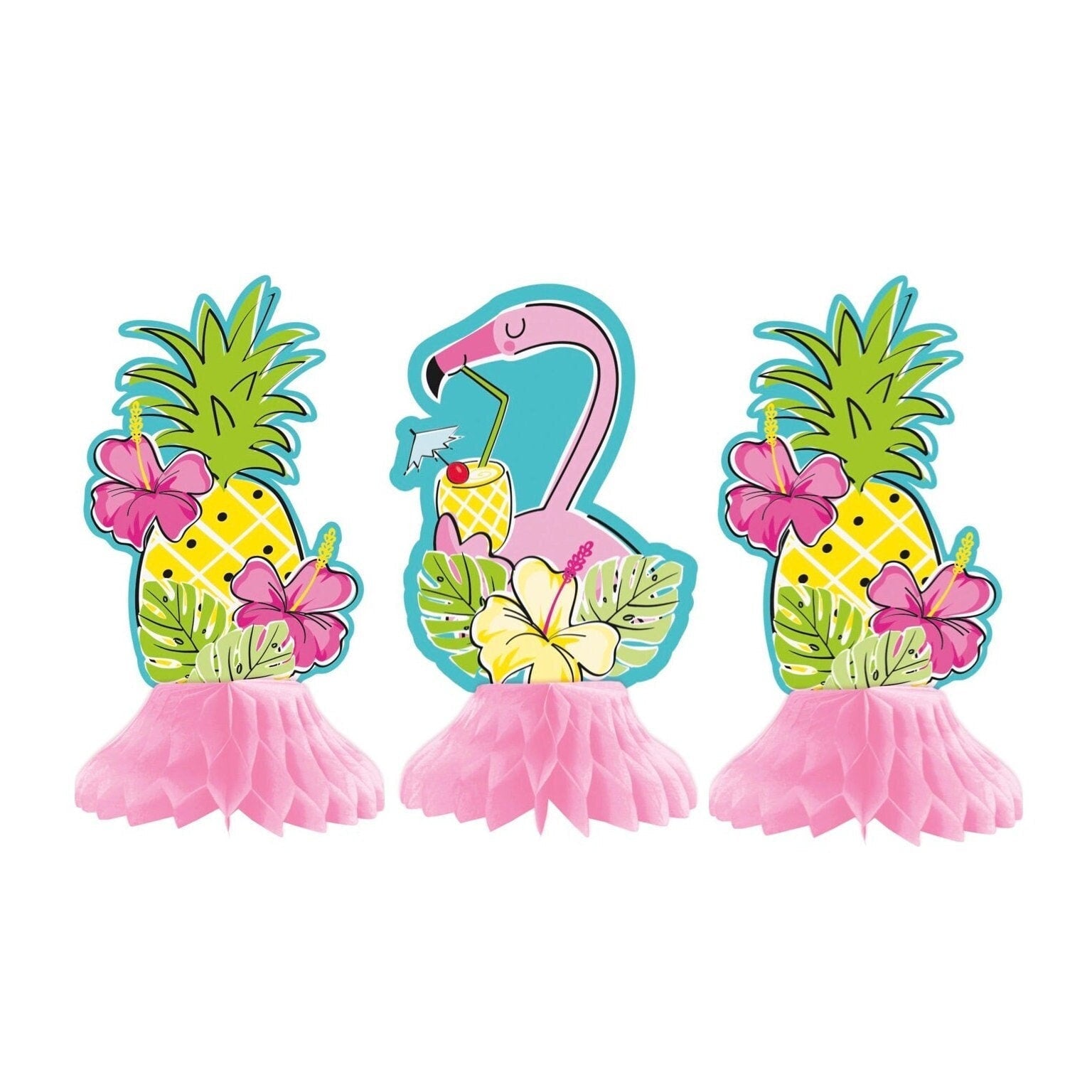 Flamingo Party Centerpiece Set of 3 - Stesha Party