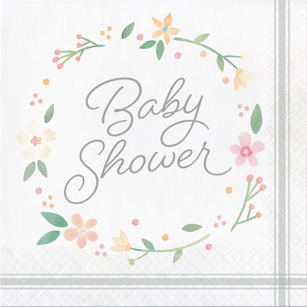 Floral &quot;Baby Shower&quot; Napkins - Stesha Party