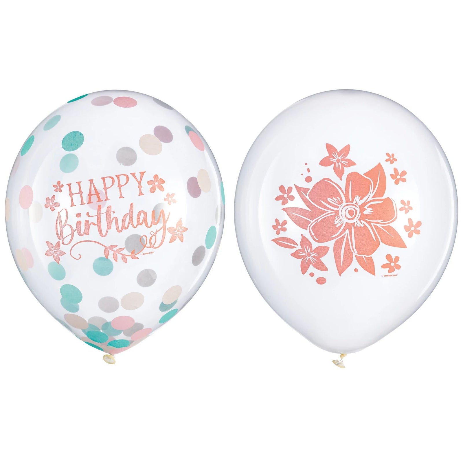 Floral Boho Birthday Confetti Balloons - Stesha Party