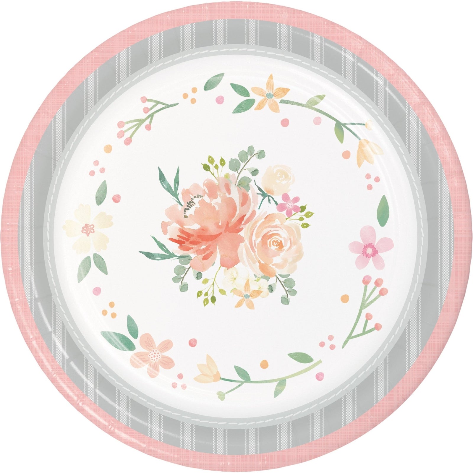 Floral Garden Party Plates - Stesha Party