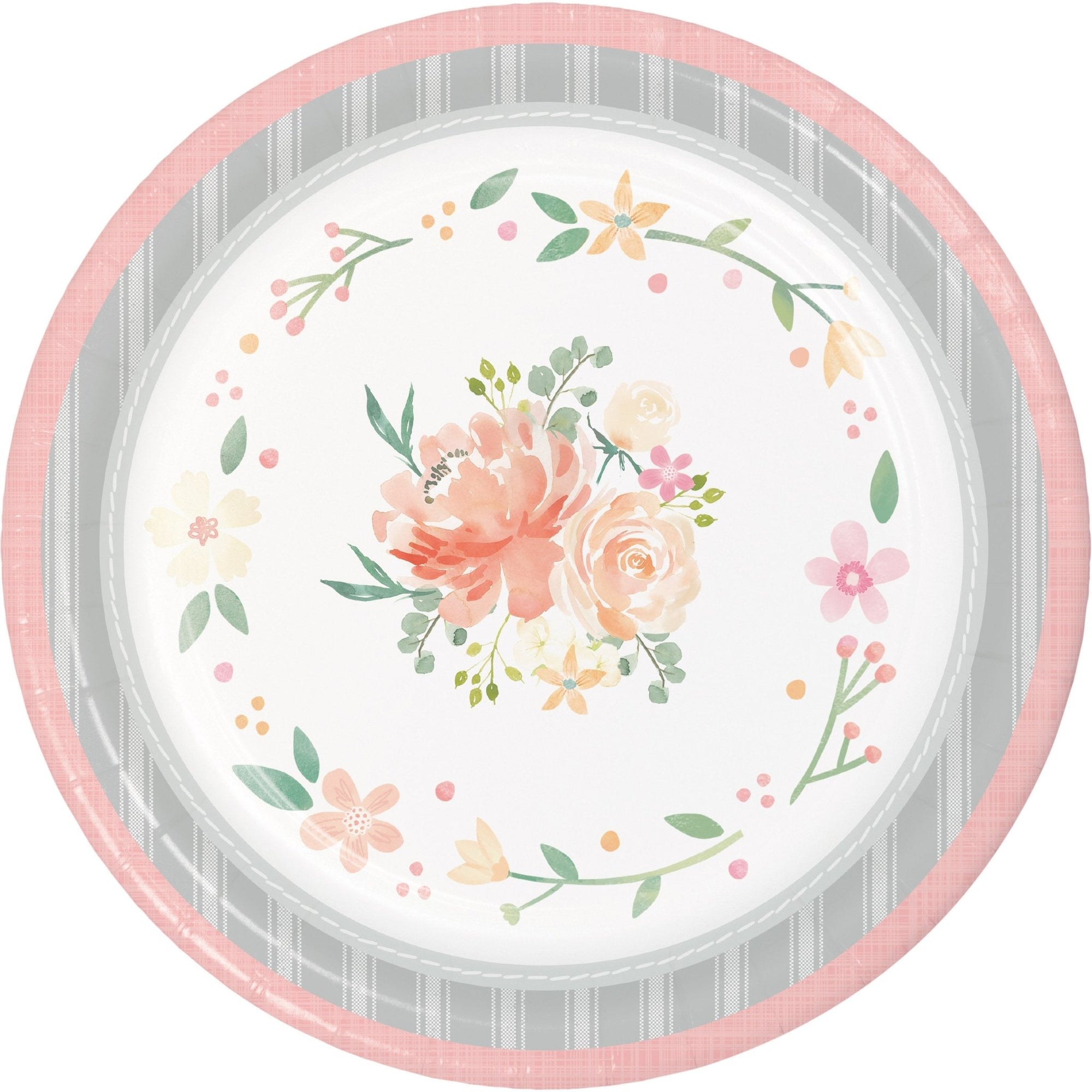 Floral Garden Party Plates - Stesha Party