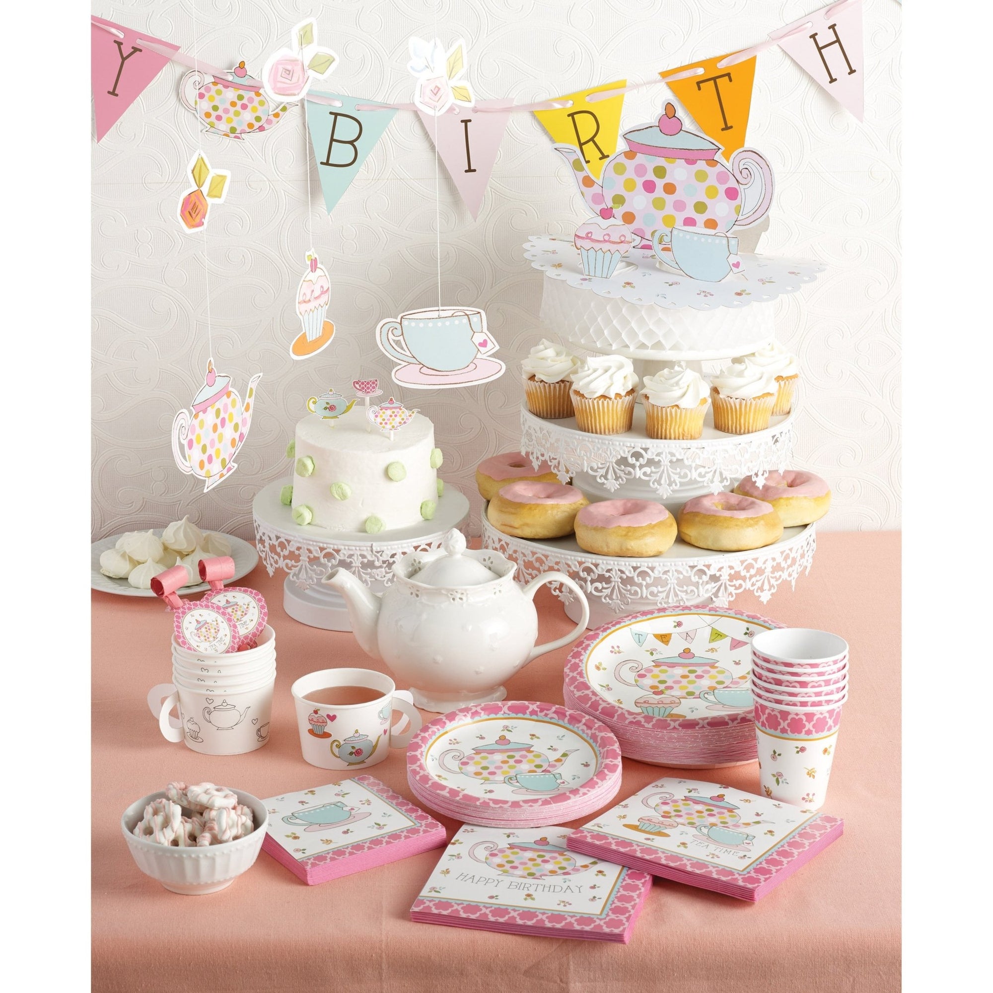 Floral Tea Party Tablecloth - Stesha Party