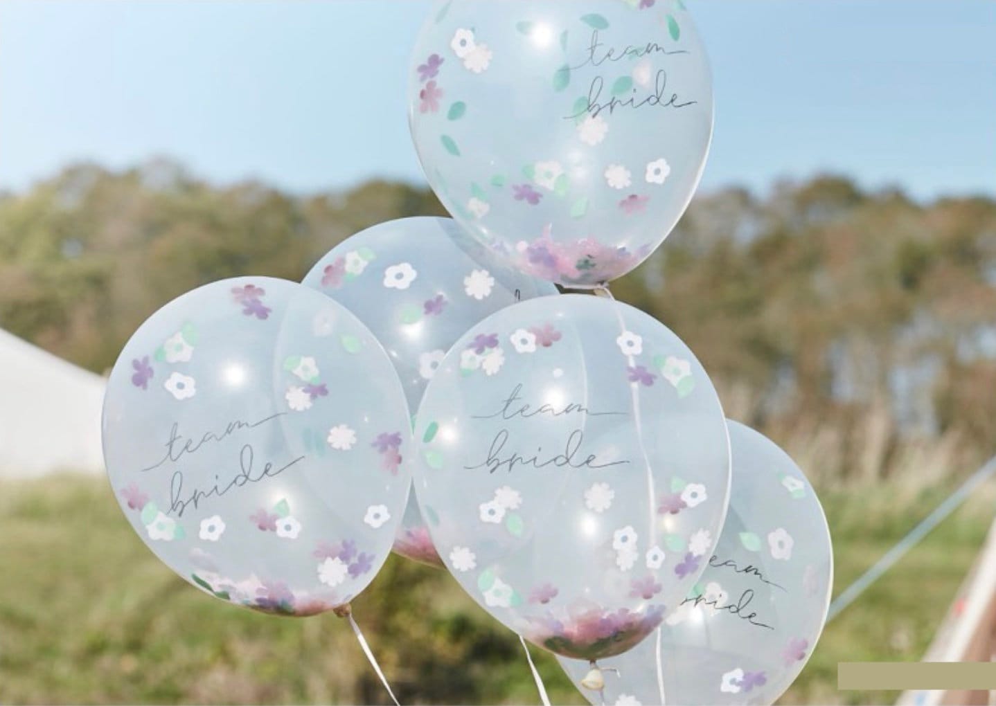 Floral Team Bride Confetti Balloons - Stesha Party