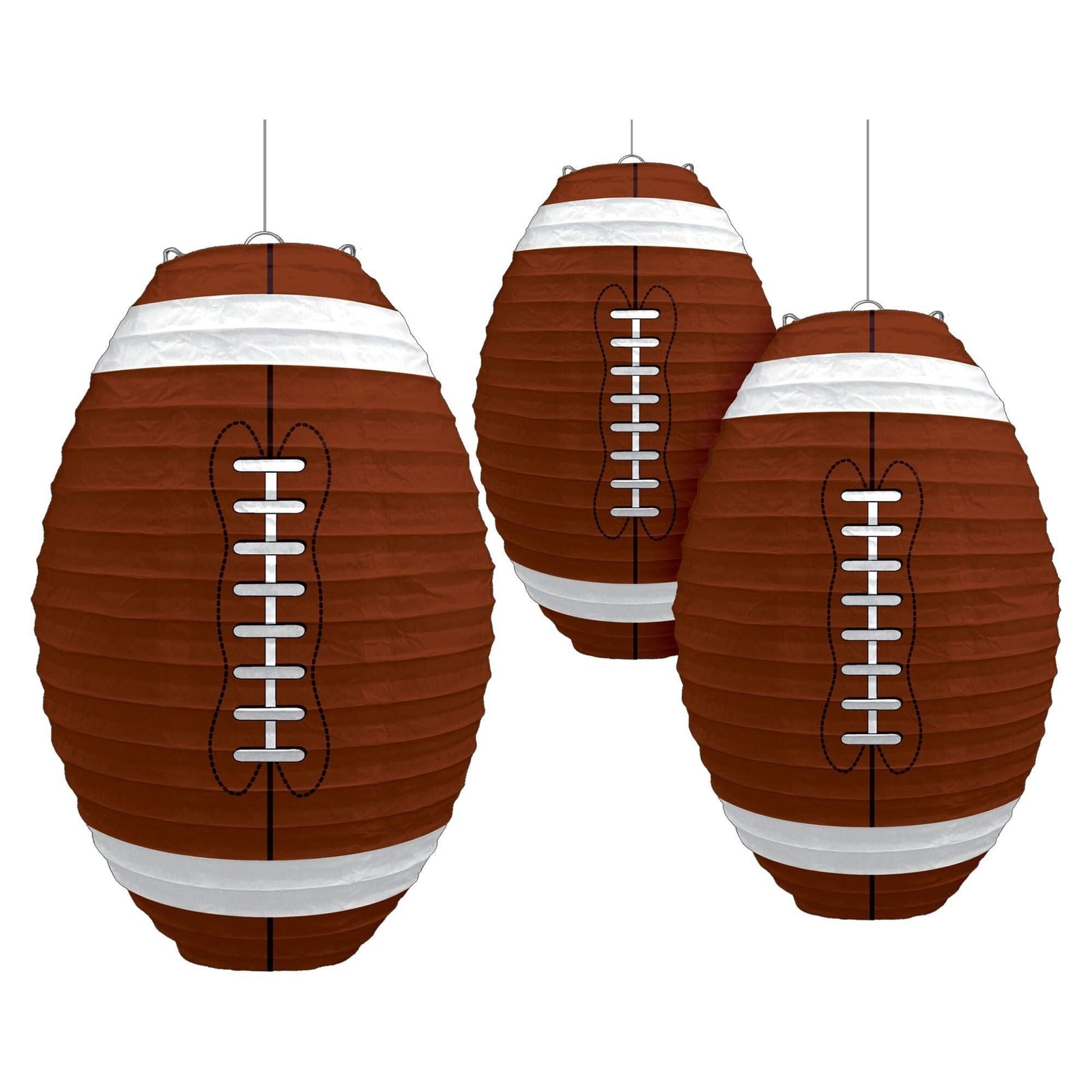 Football Party Lanterns Set of 3 - Stesha Party