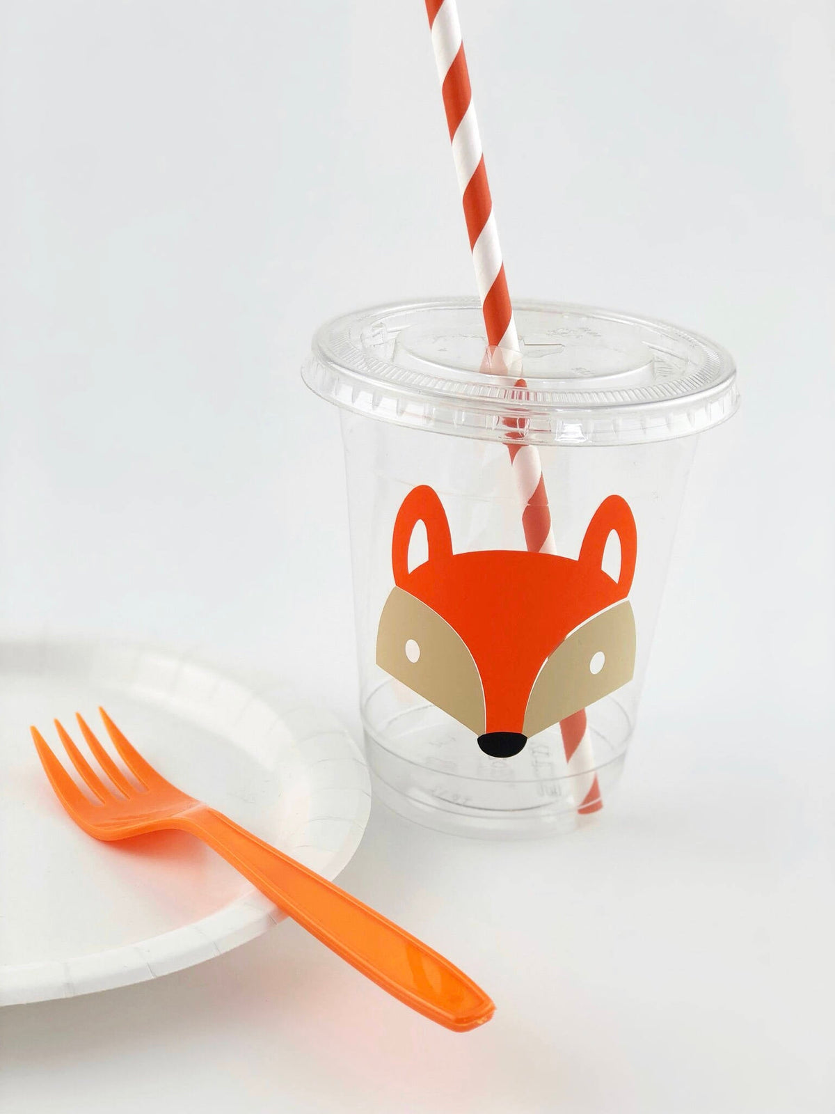 FOX PARTY CUPS - Fox Treat Cups Fox Favors Fox Decorations