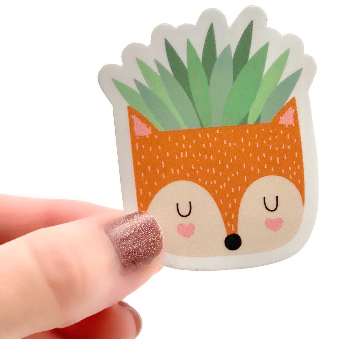 Fox Planter Sticker - Stesha Party