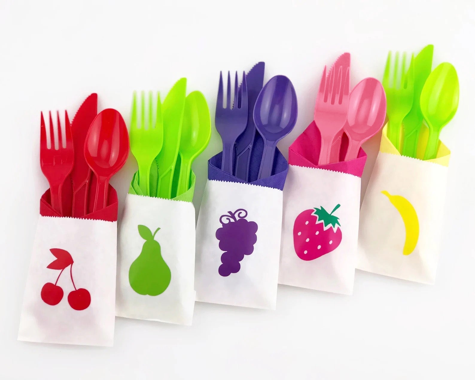 Fruit Party Cutlery Bag Set - Stesha Party