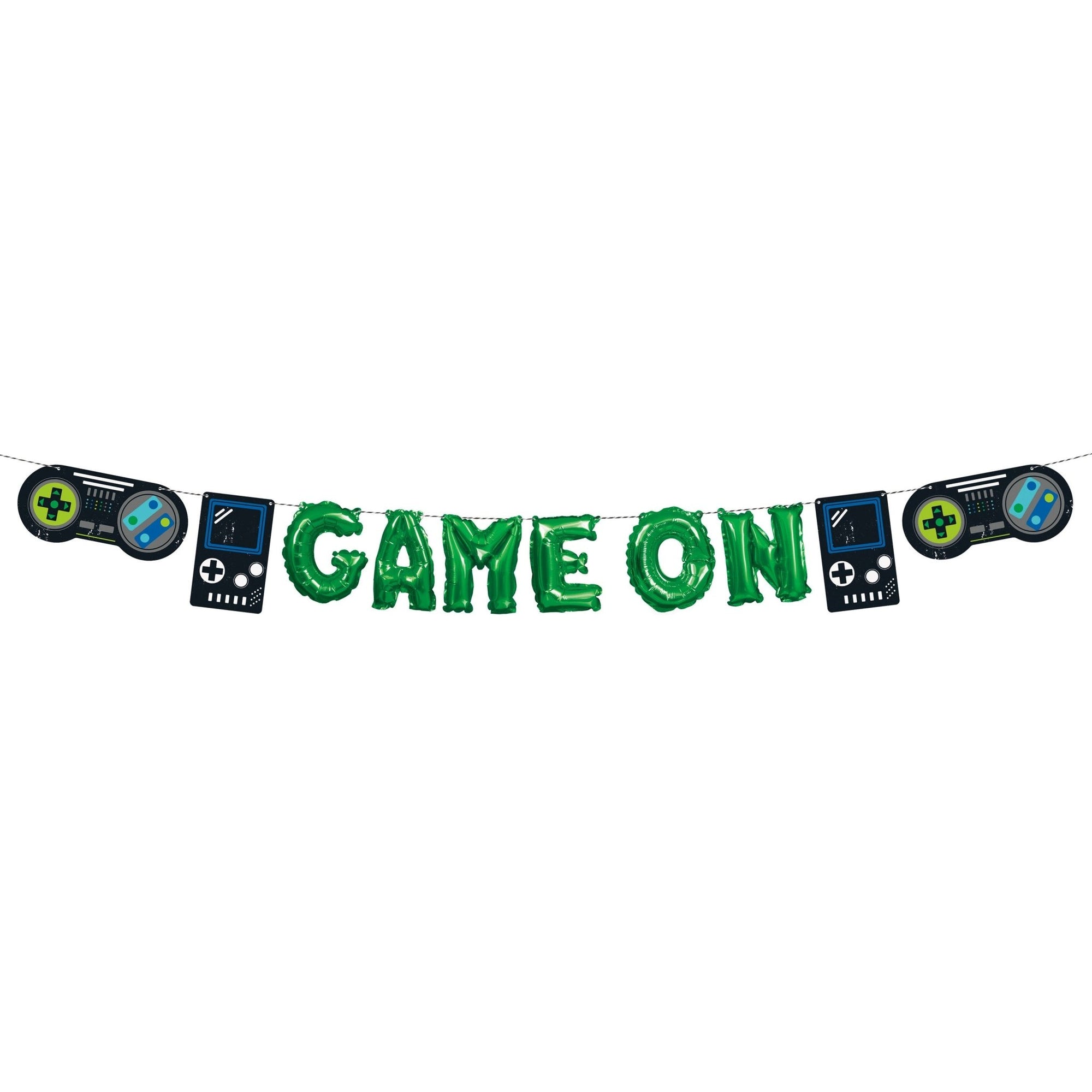 Game On Party Balloon Banner - Stesha Party