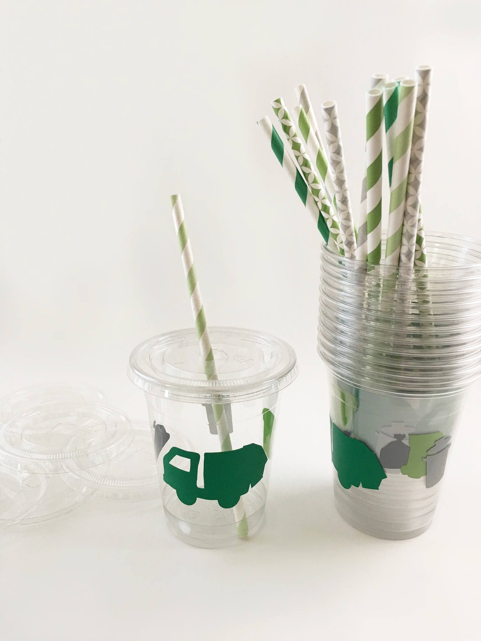 Garbage Party Clear Cup Set - Stesha Party