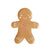 Gingerbread Man Shaped Holiday Plates 8ct - Stesha Party