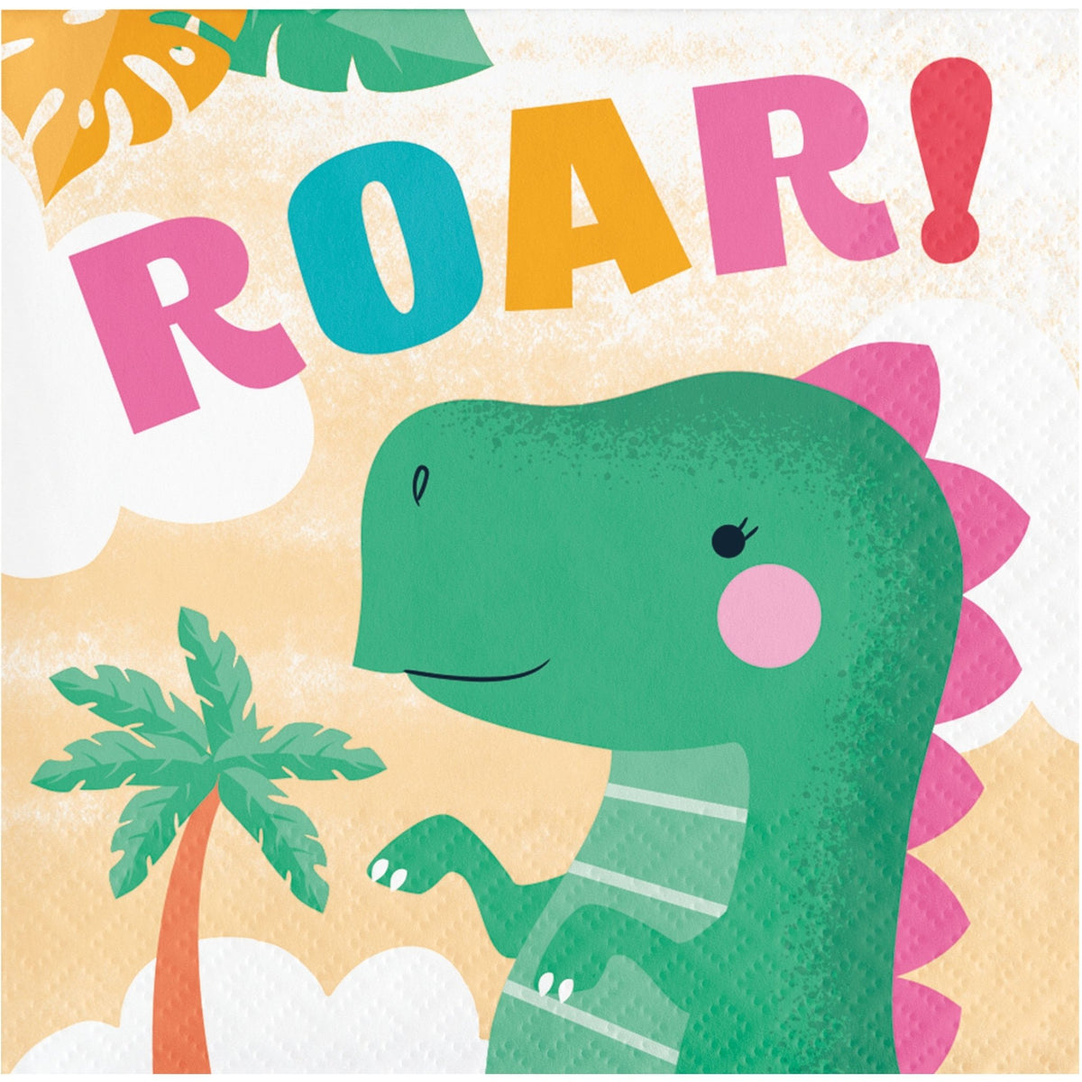 Girl Dinosaur &#39;ROAR!&#39; Napkins - Stesha Party