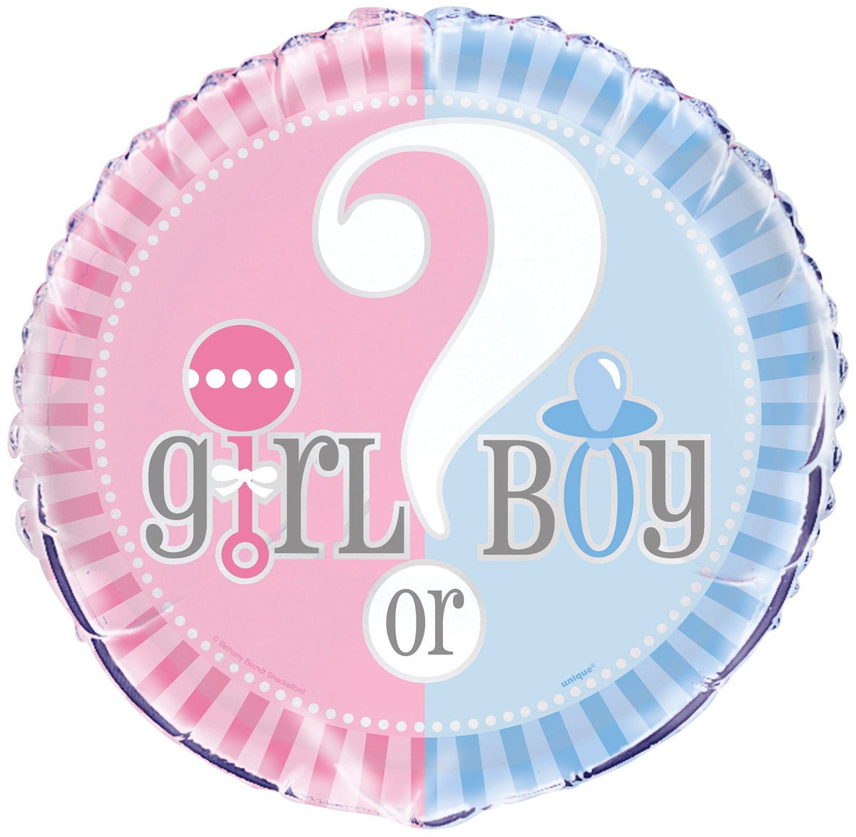 &quot;Girl or Boy&quot; Gender Reveal Balloon - Stesha Party