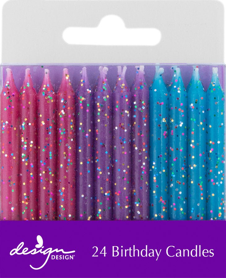 Glitter Mermaid Birthday Candles - Stesha Party