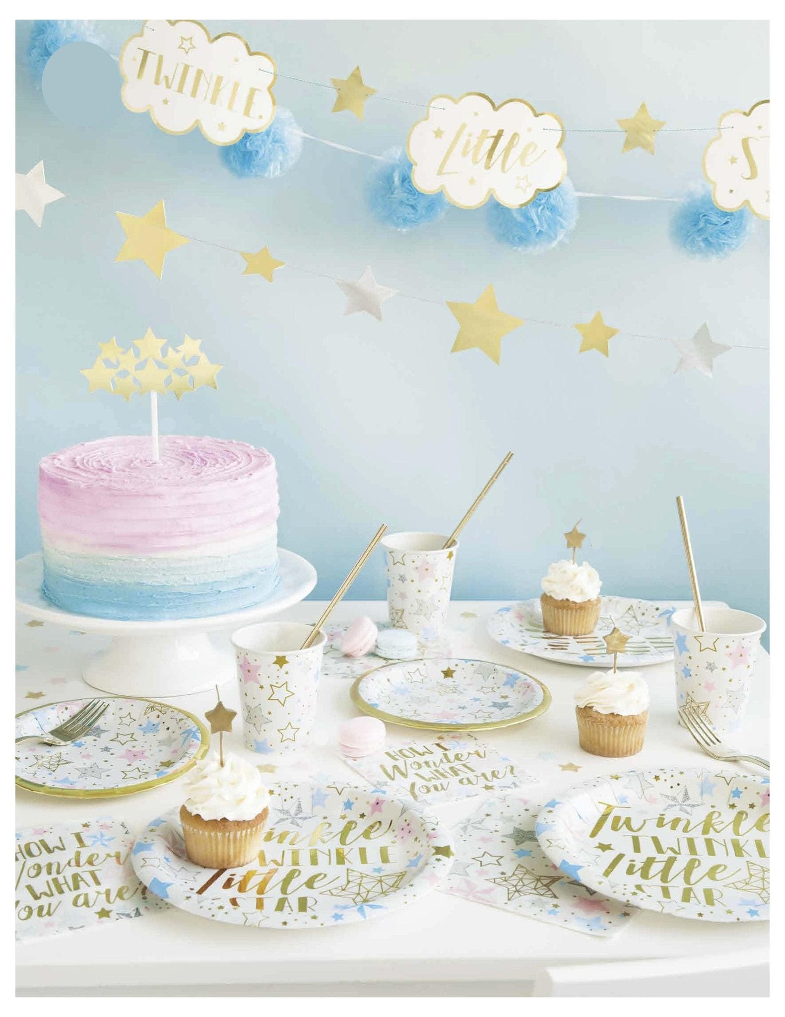 Gold Foil Star Napkins - Stesha Party