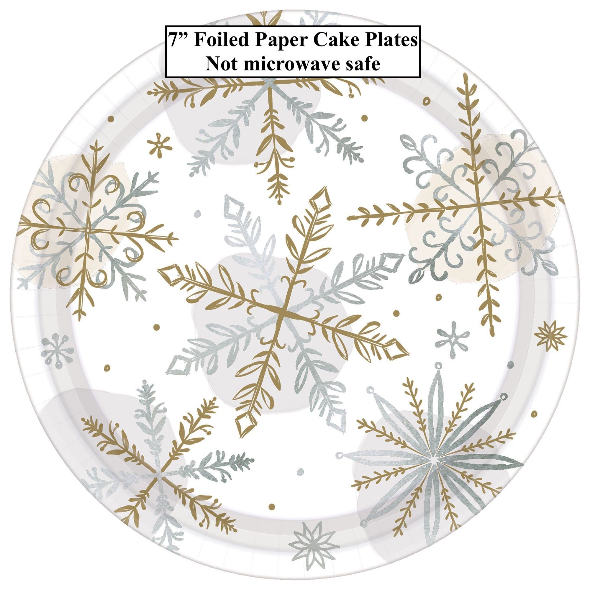 Gold & Silver Snowflake Party Pack - Stesha Party