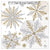 Gold & Silver Snowflake Party Pack - Stesha Party