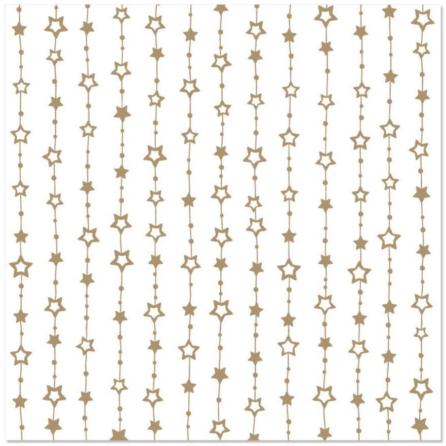 Gold Star Party Napkins - Stesha Party