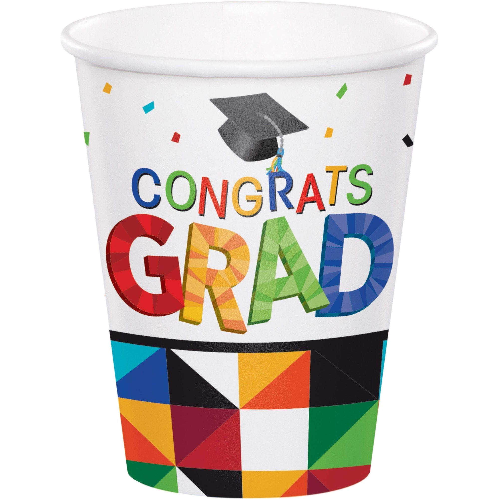 Graduation Party Cups "Congrats Grad" - Stesha Party