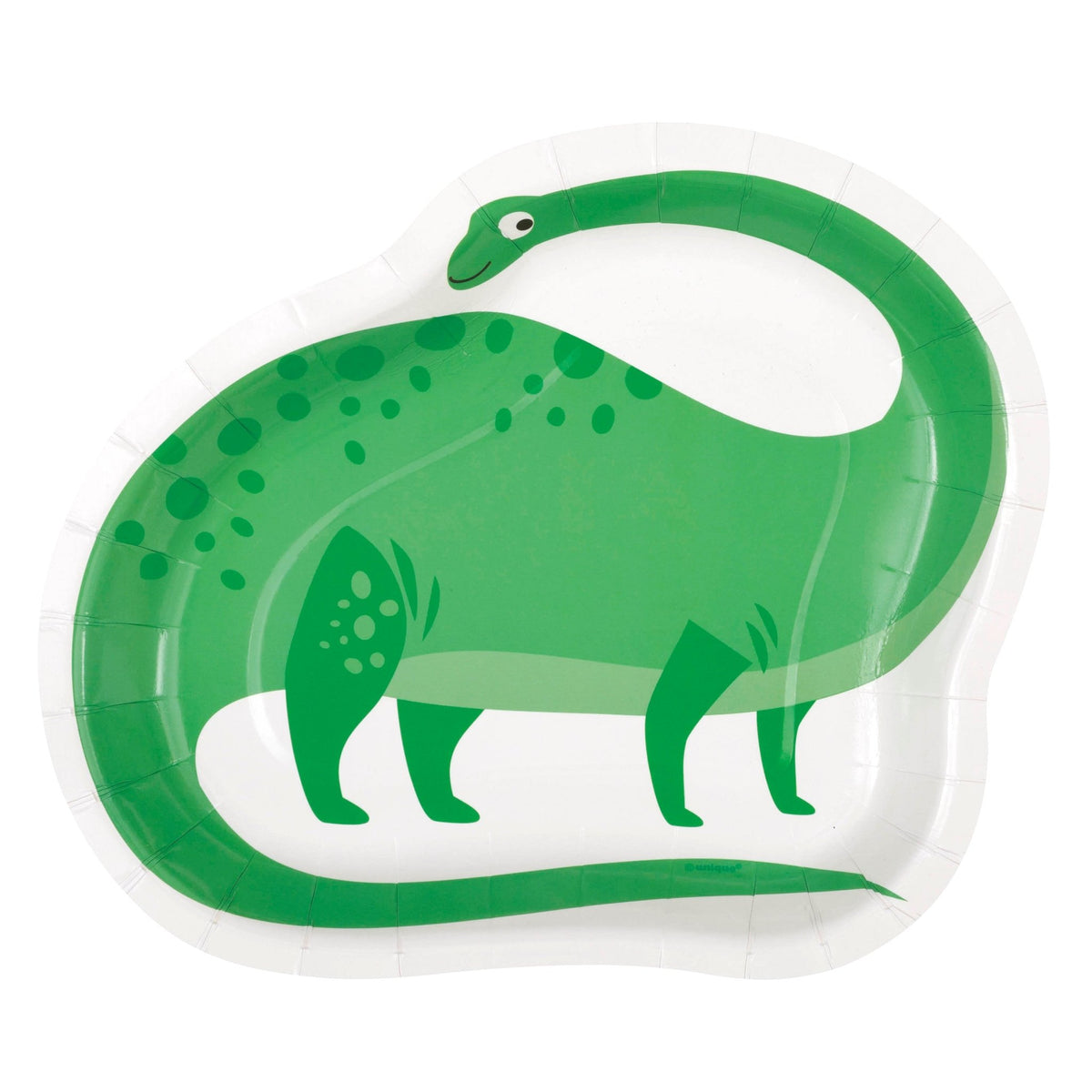 Green Dinosaur Shaped Party Plates - Stesha Party