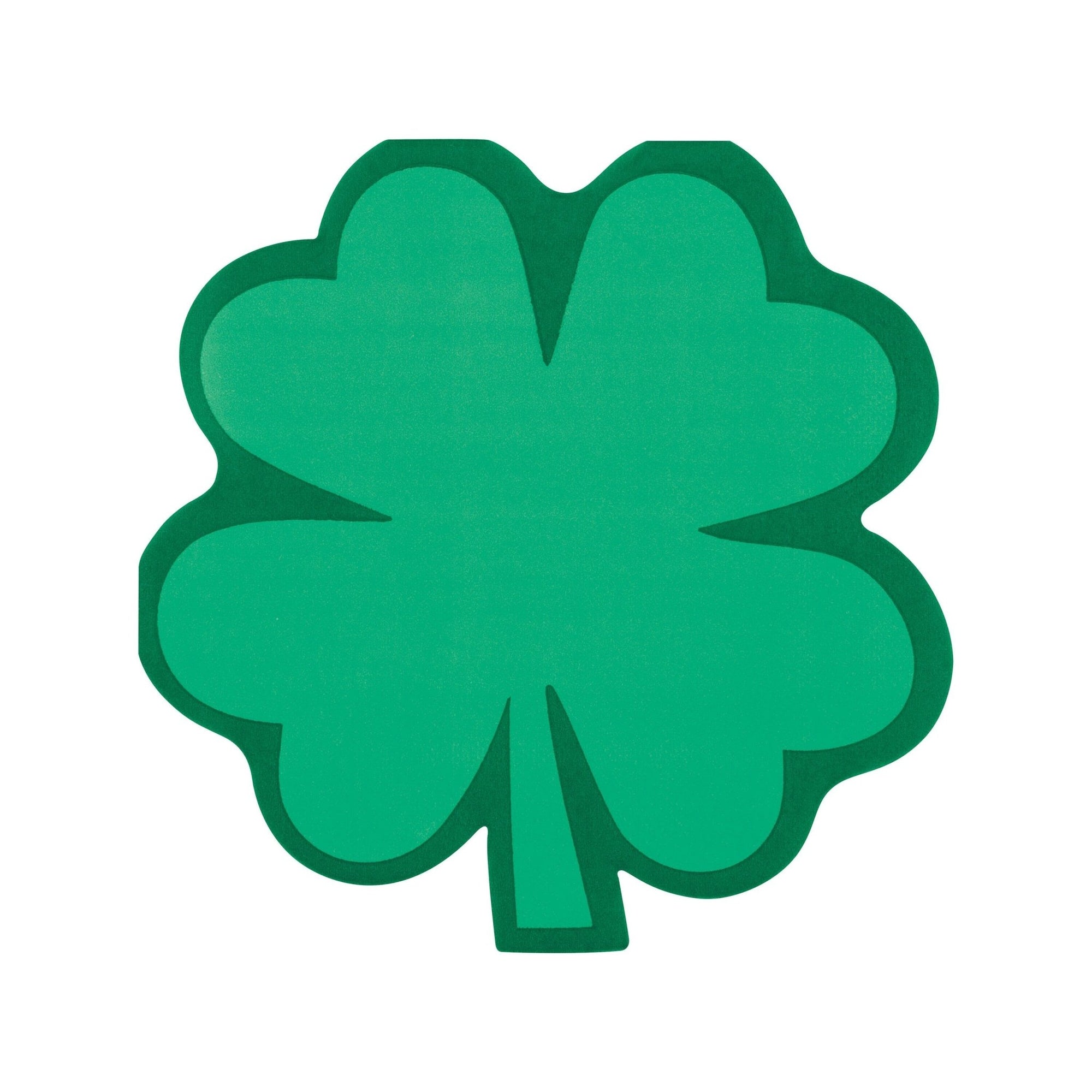 Green Four Leaf Clover Shaped Paper Napkins 16ct - Stesha Party