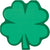 Green Four Leaf Clover Shaped Paper Napkins 16ct - Stesha Party