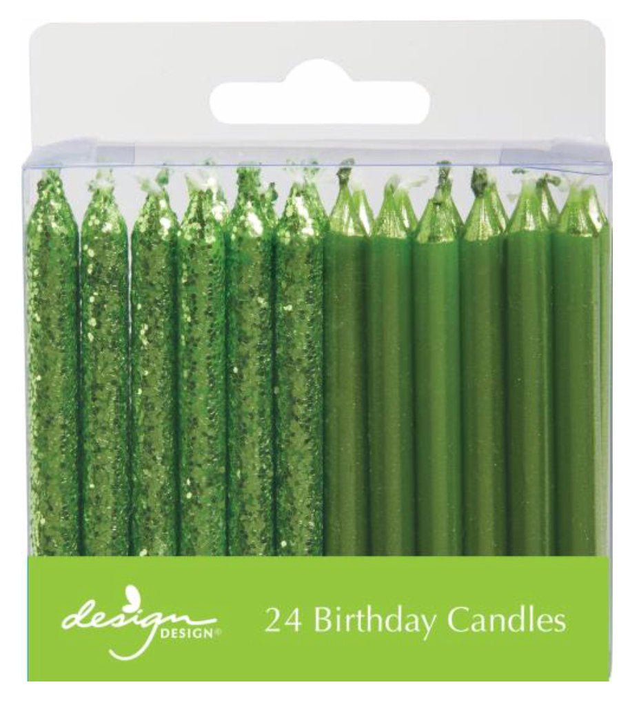 Green Party Candles - Stesha Party