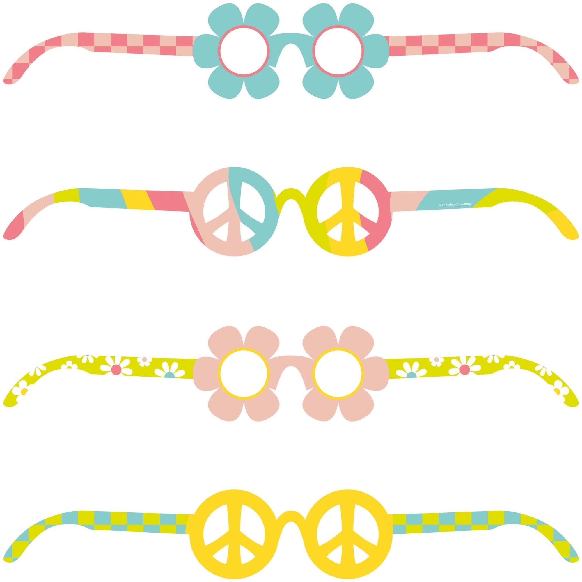 Groovy Birthday Favor Glasses - Stesha Party