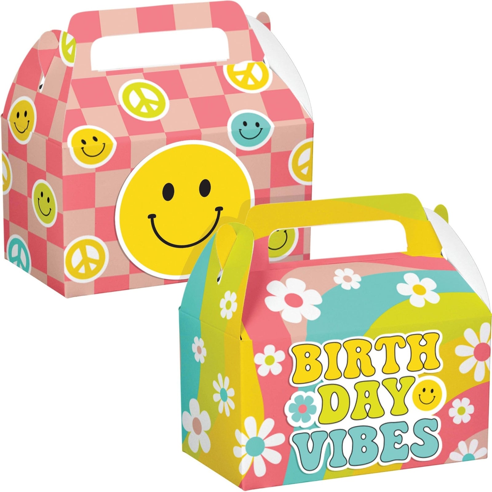 Groovy Birthday Party Favor Boxes - Stesha Party