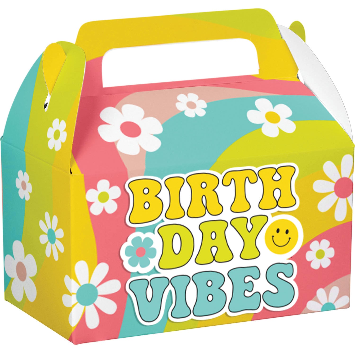 Groovy Birthday Party Favor Boxes - Stesha Party