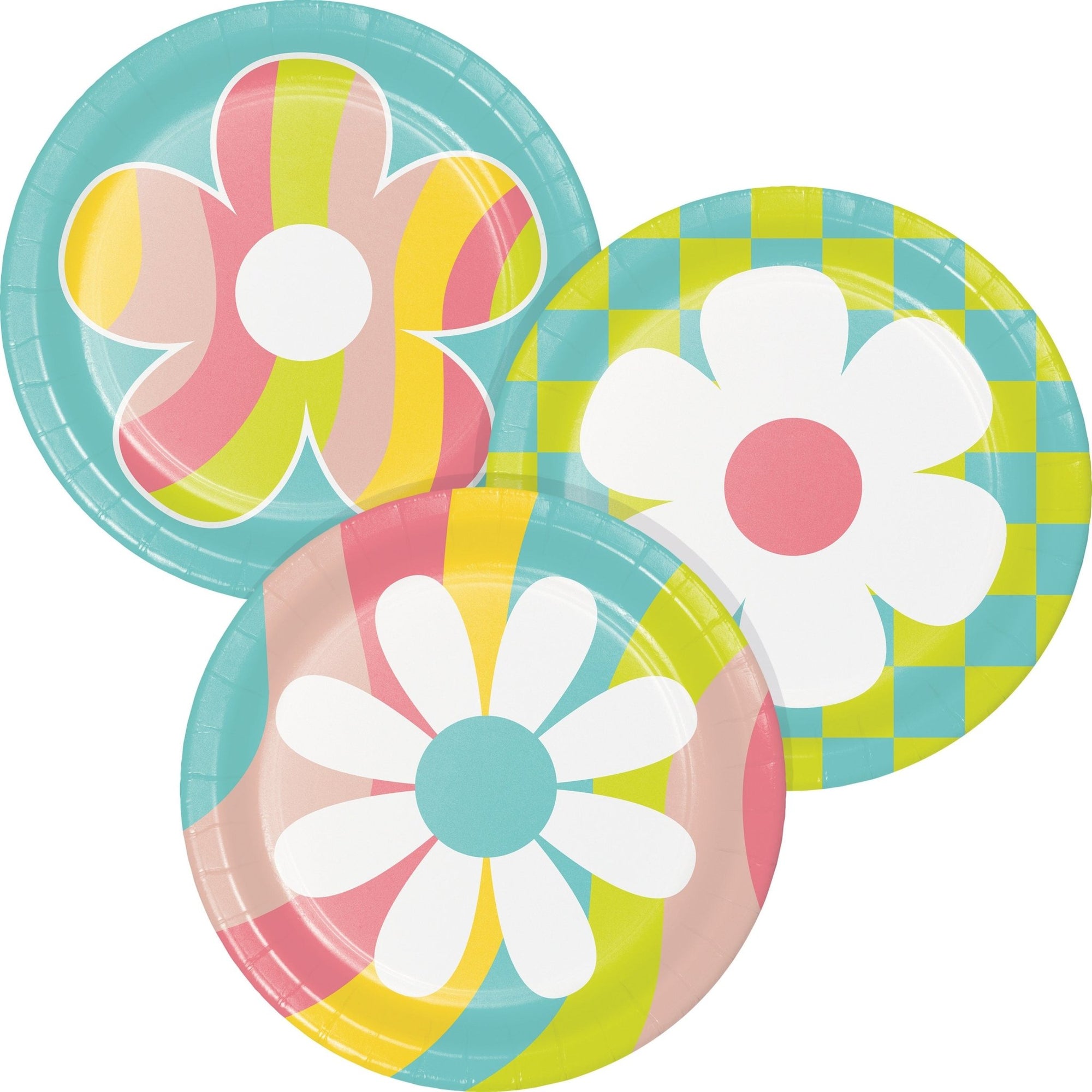 Groovy Flower Party Plates - Stesha Party