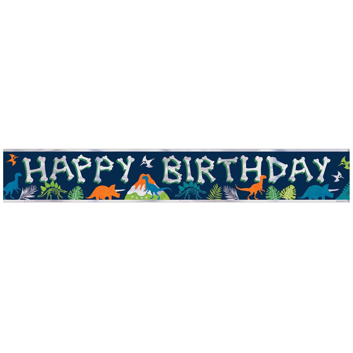 &quot;Happy Birthday&quot; Dinosaur Banner - Stesha Party