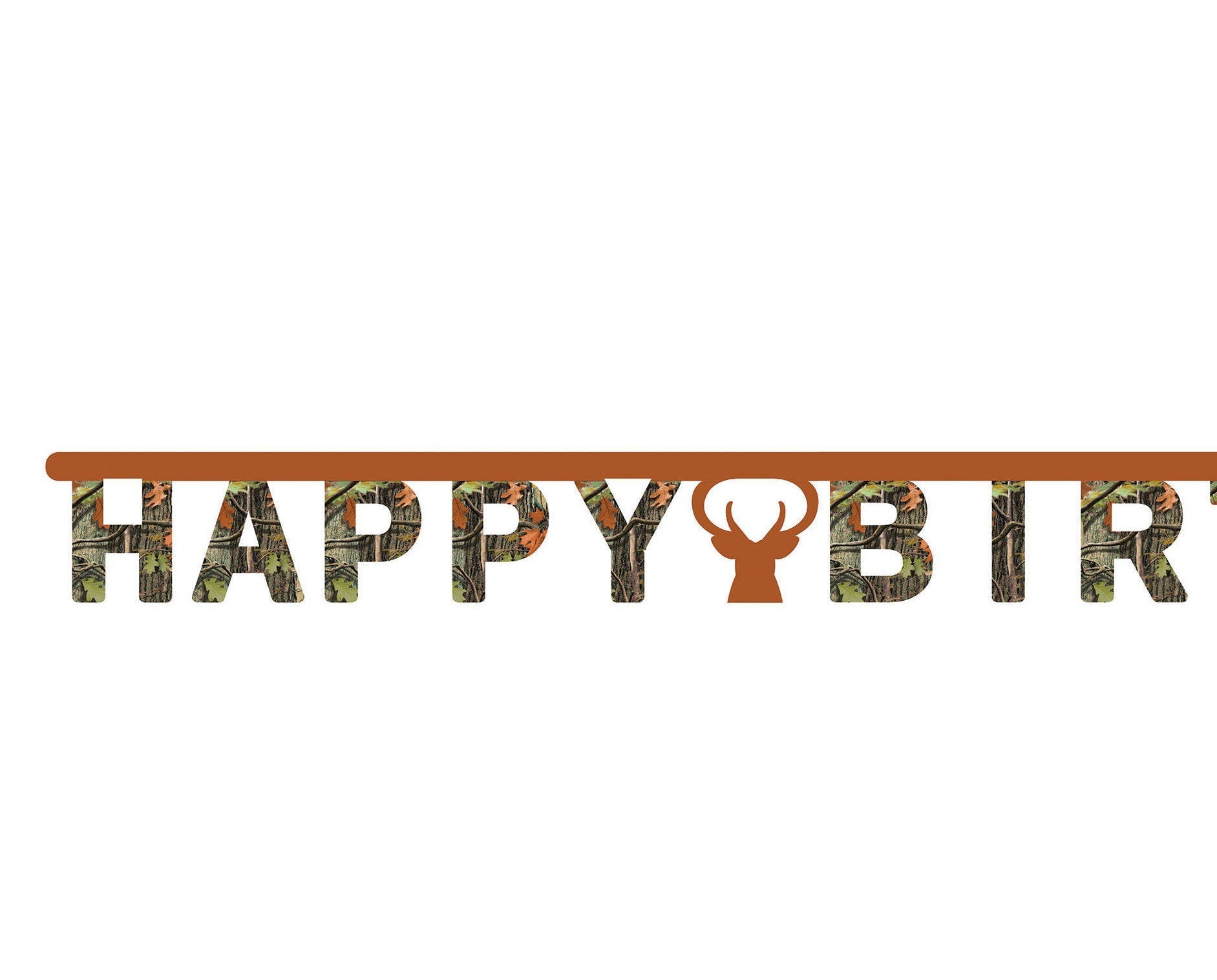 "Happy Birthday" Hunting Banner - Stesha Party