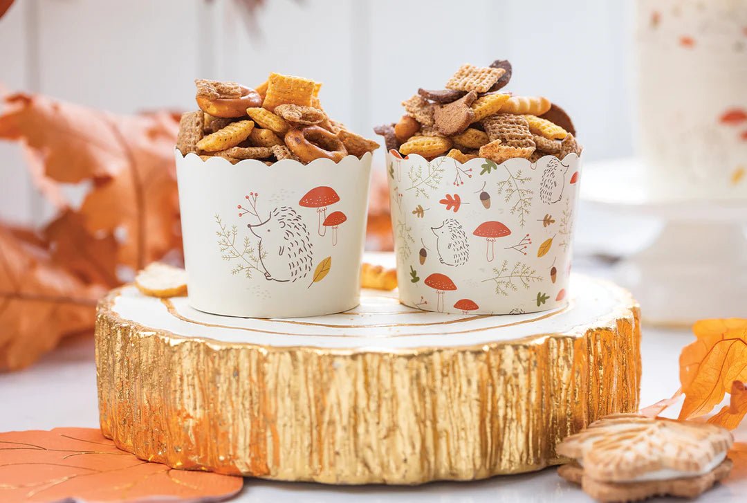 Hedgehog Woodland Party Baking Cups 36ct - Stesha Party