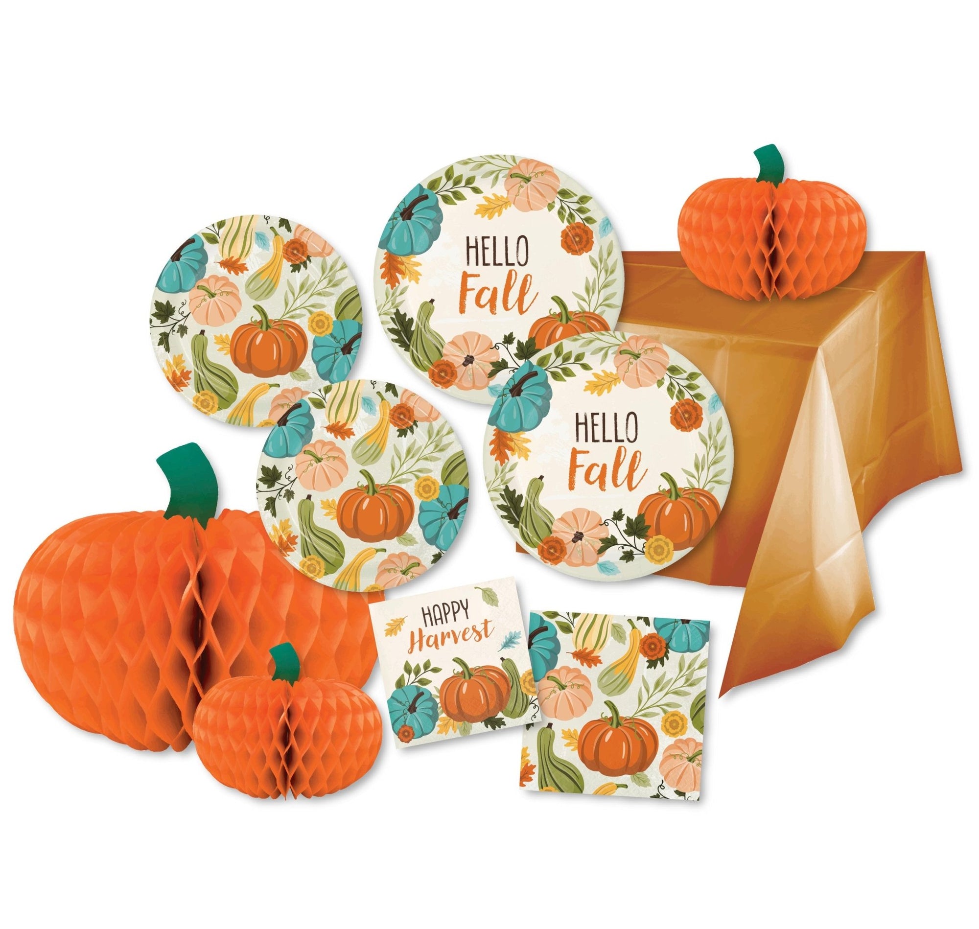 Hello Fall Pumpkin Party Supplies - Stesha Party