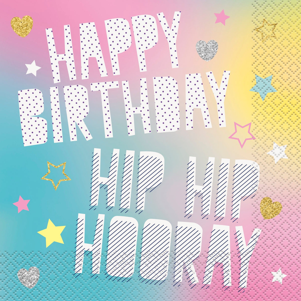 &quot;Hip Hip Hooray&quot; Napkins - Stesha Party