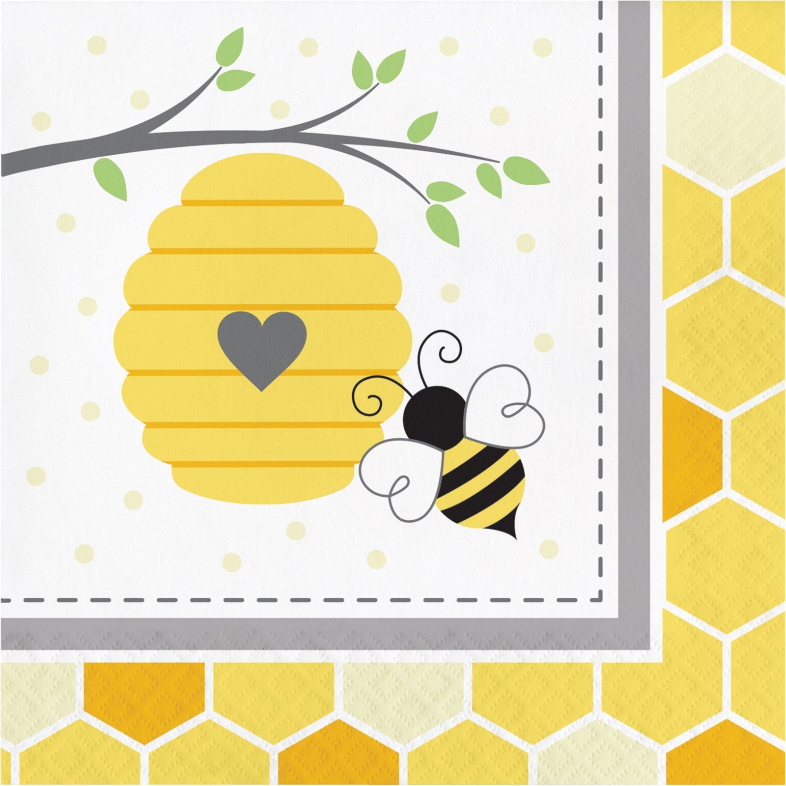 Honey Bee Party Napkins - Stesha Party