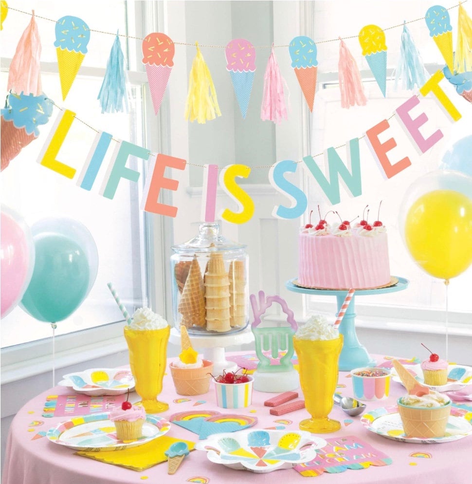 Ice Cream Tassel Banner - Stesha Party