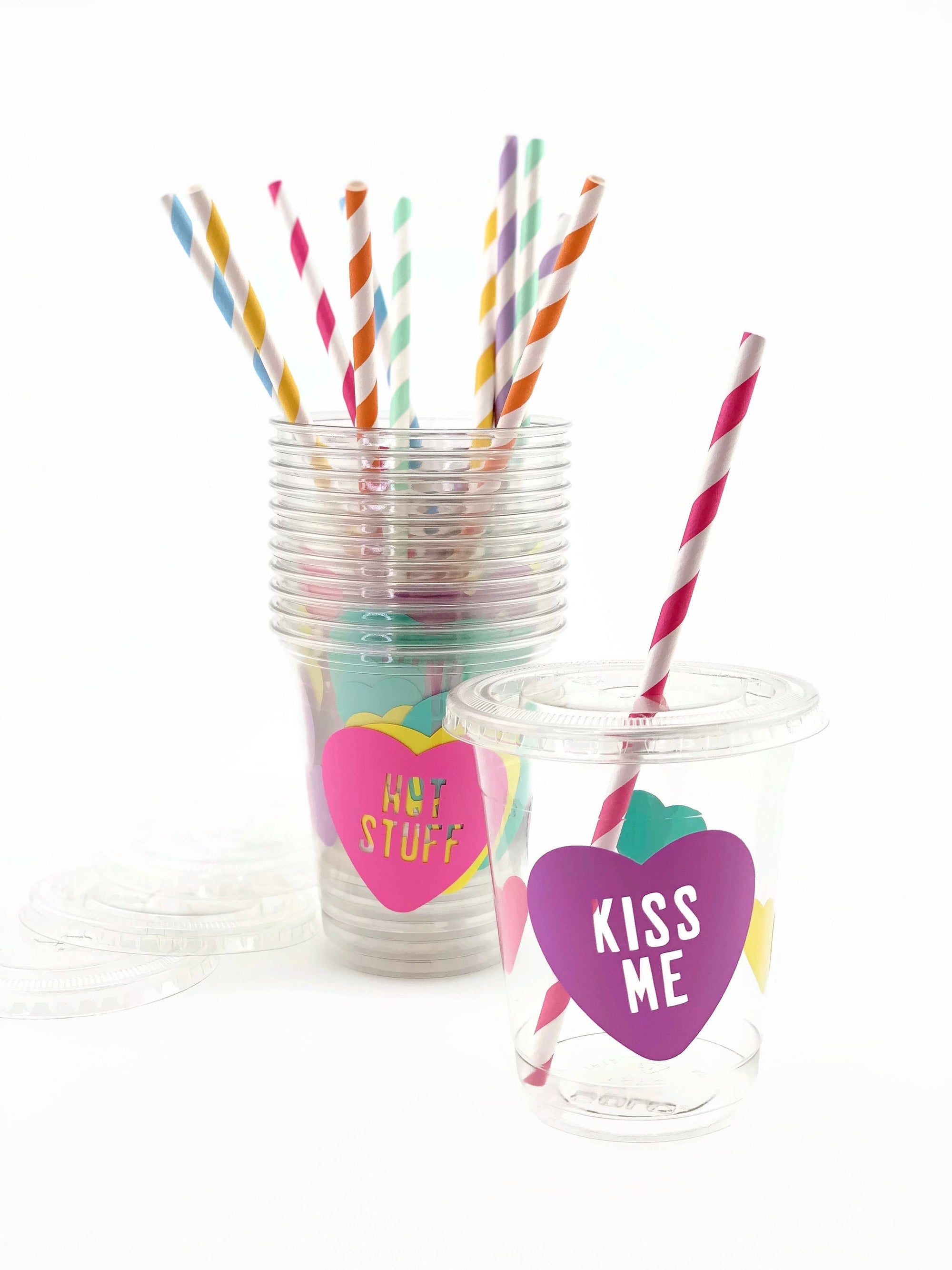 Valentines Day Party Cups - Valentine&#39;s Kids, Valentine&#39;s Day Party, Valentine&#39;s Day Party Supplies, Plastic Cups