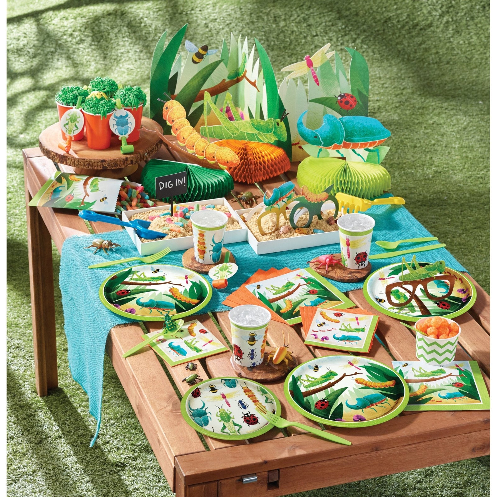 Insect Themed Party Napkins - Stesha Party