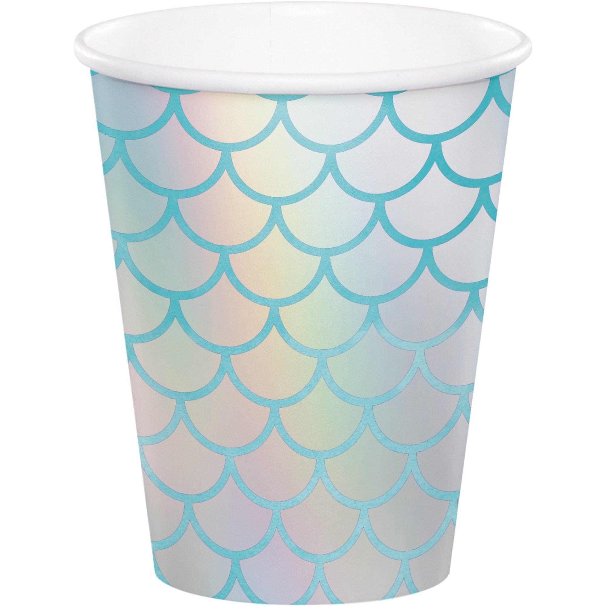 Iridescent Mermaid Scale Cups - Stesha Party