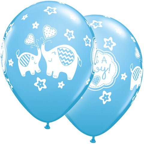 It&#39;s a Boy Blue Elephant Balloons - Stesha Party