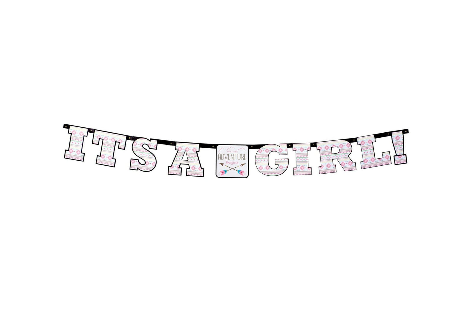 "It's a Girl Adventure Begins" Baby Banner - Stesha Party