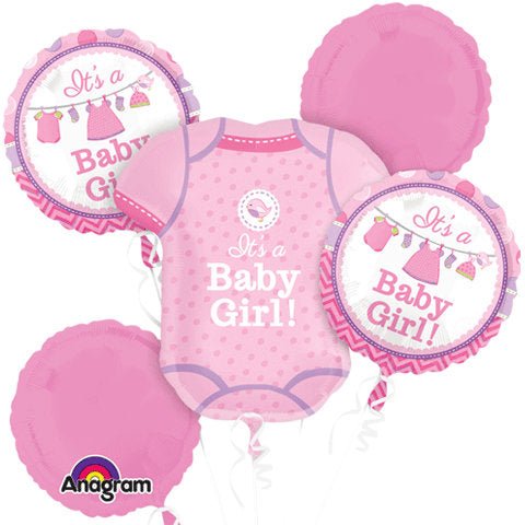 It&#39;s a Girl Pink Balloon Bouquet - Stesha Party