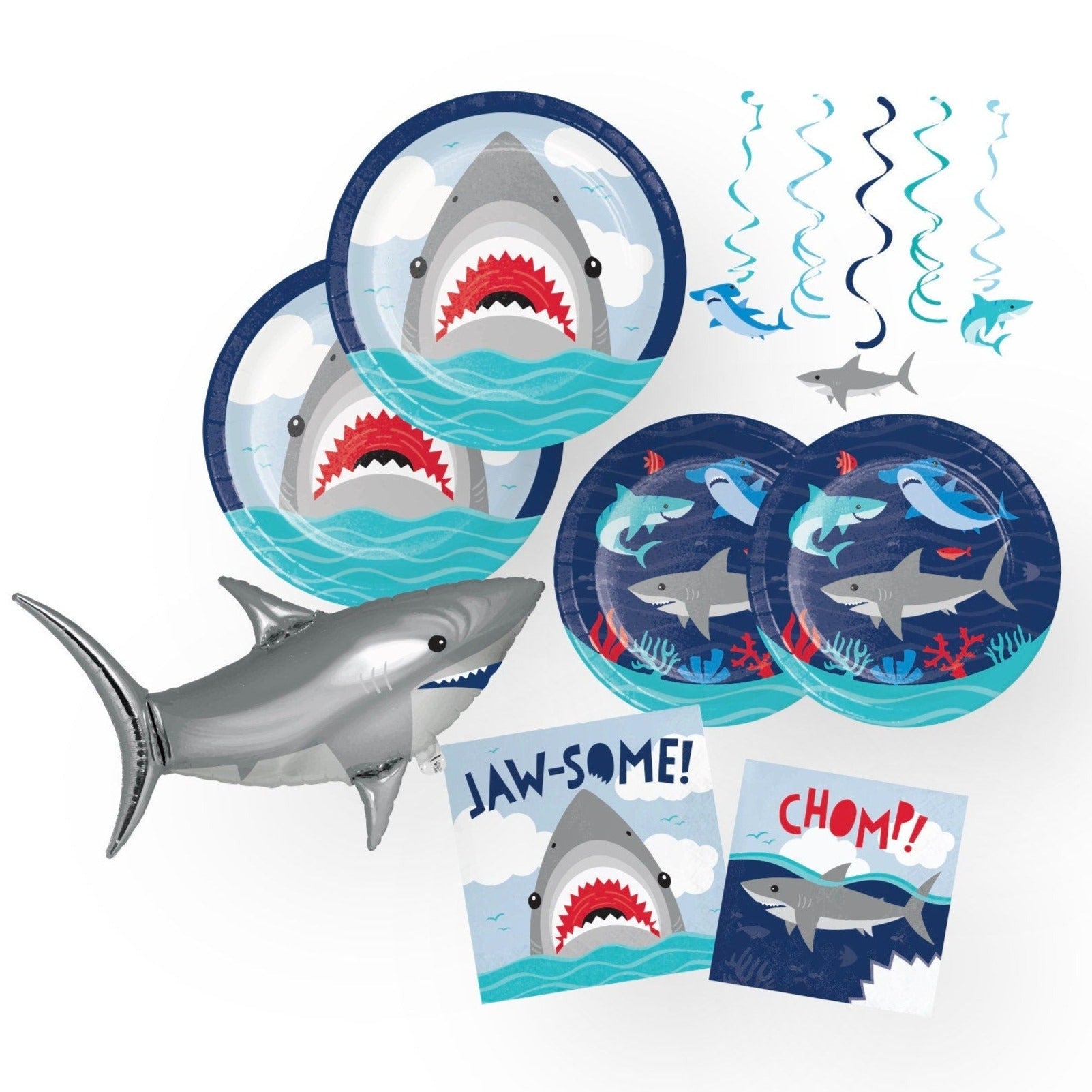 "JAW-SOME" Shark Party Bundle Set - Stesha Party